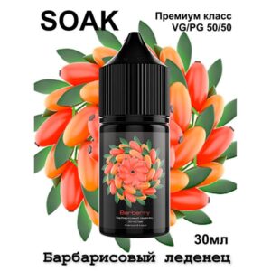 Жидкость SOAK L Salt - Barberry 30мл (20mg) (Premium) (М)