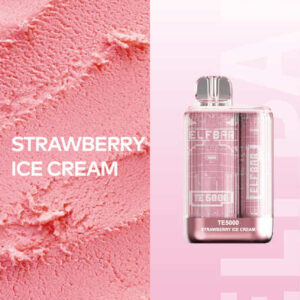 Одноразовая ЭС Elf Bar TE5000 - Strawberry Ice Cream (Клубничное мороженное)