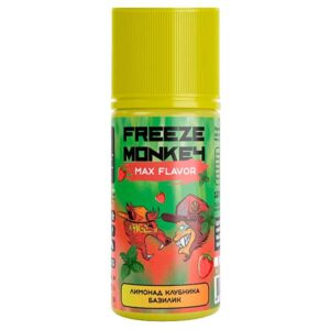 Жидкость Freeze Monkey MAX Flavor - Лимонад Клубника Базилик 120мл 3мг