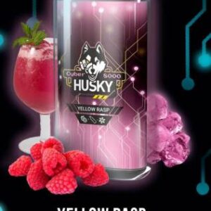 Одноразовая ЭС Husky Cyber 8000 - Yello Rasp (Малиновый Лимонад и Лед)