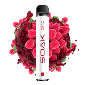 Одноразовая ЭС SOAK X Zero 1500 - Raspberry Soda (Малиновая газировка) Без никотина